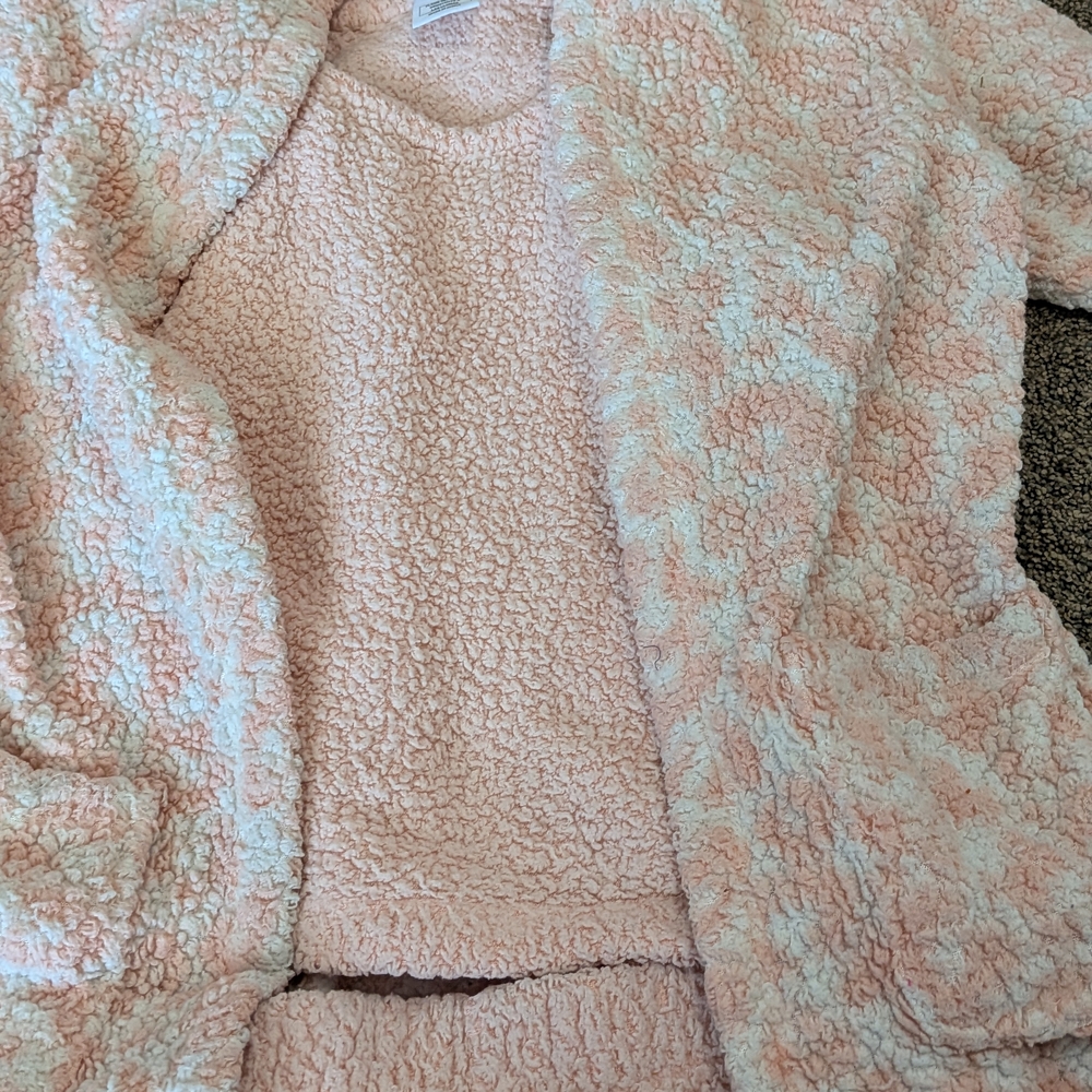 Art Class Pink and White Kids Pajama Set - Picture 2 of 14
